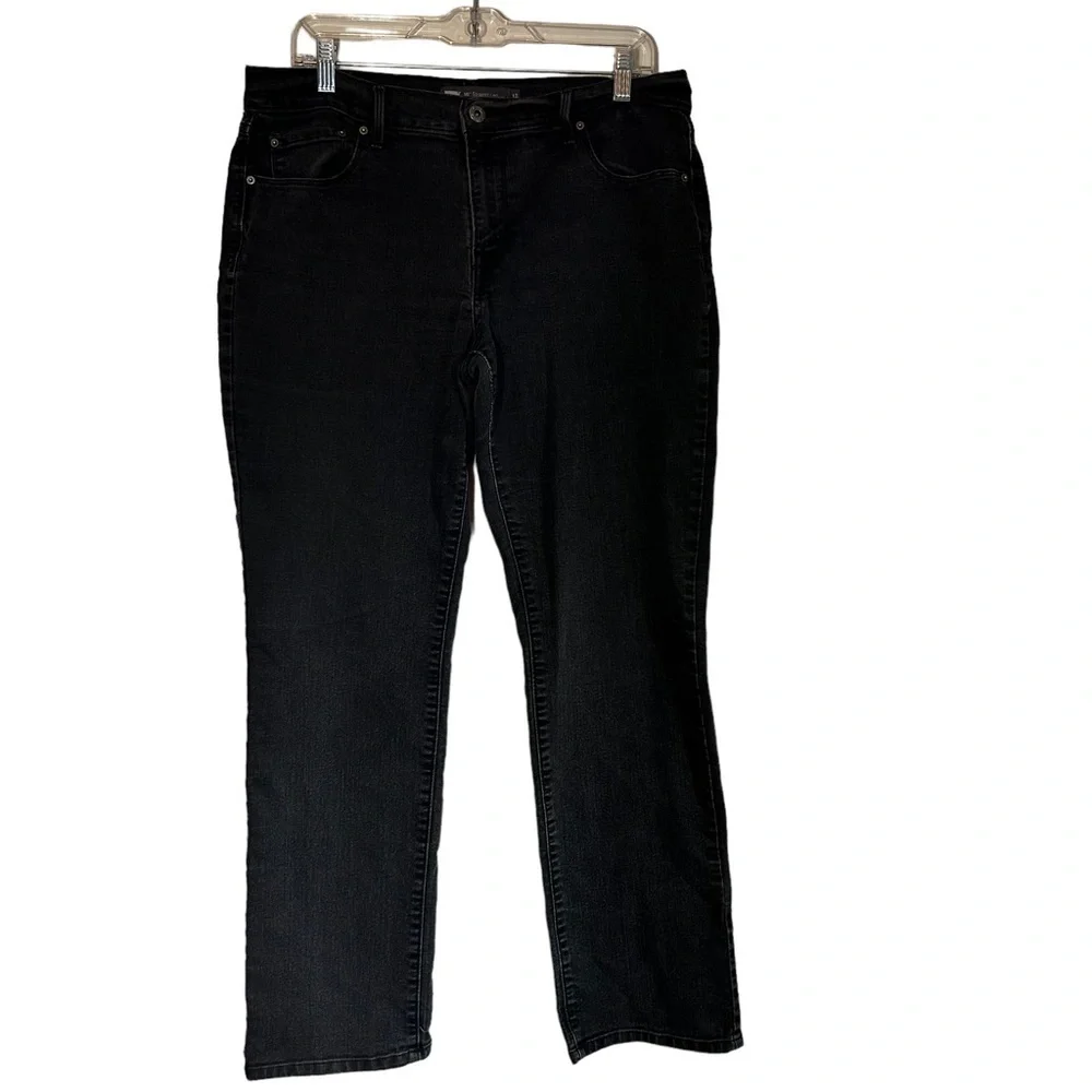 Levi’s 505 Black Jeans Straight Leg Size 12